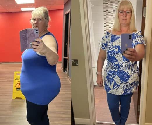 Lorna Gregory has lost four stone nine and a half pounds
