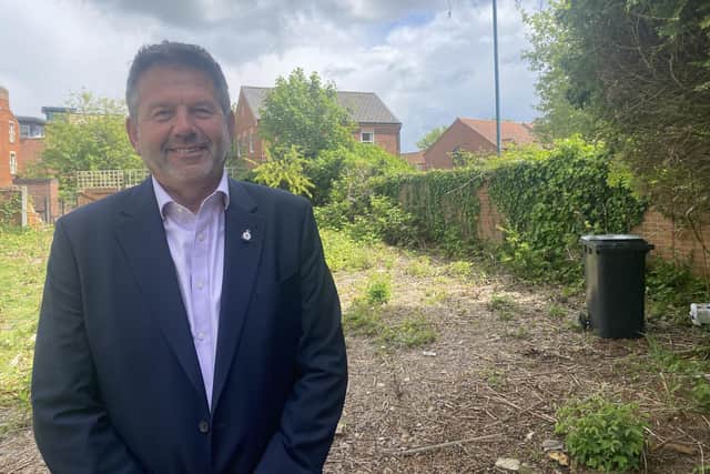 North Kesteven District Council Leader Councillor Richard Wright at the Money's Yard site. (NKDC)