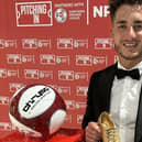 Trinity's Declan Howe with his Golden Boot award.