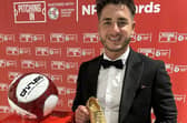 Trinity's Declan Howe with his Golden Boot award.