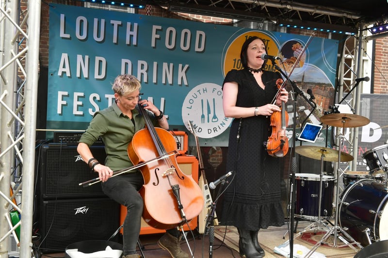 Musical entertainment at Louth Food & Drink Festival.
