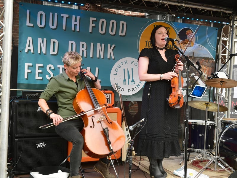Musical entertainment at Louth Food & Drink Festival.