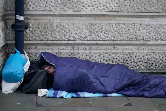 Homelessness support in West Lindsey surged (Photo by Christopher Furlong/Getty Images)