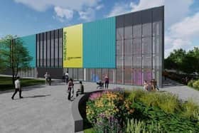 A graphic of how the new leisure centre could look.