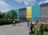 A graphic of how the new leisure centre could look.