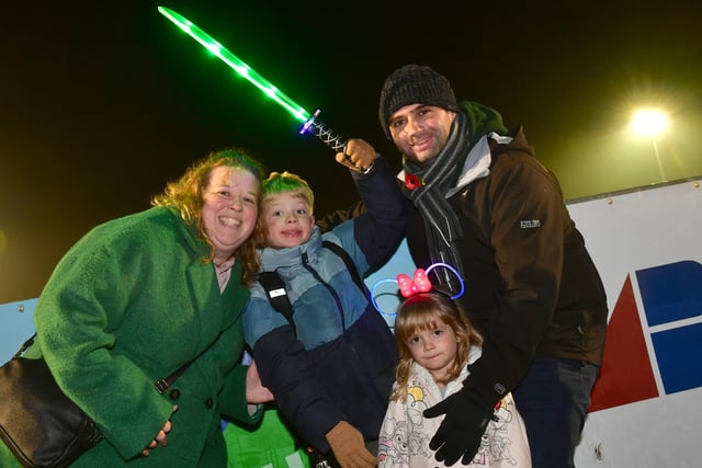 Jenny Nicholson and Matthew Nicholson of Boston, with Toby Nicholson 9 and Evie Nicholson 3