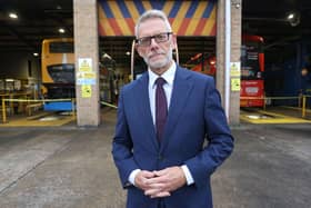 Darren Roe in front of Engineering