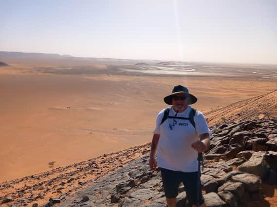 Steve Boryszczuk in the Sahara