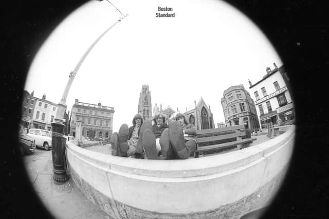 Boston as you may not have seen it before ... one of the fisheye views of the town caught by Standard photographer Gary Atkinson in 1968.