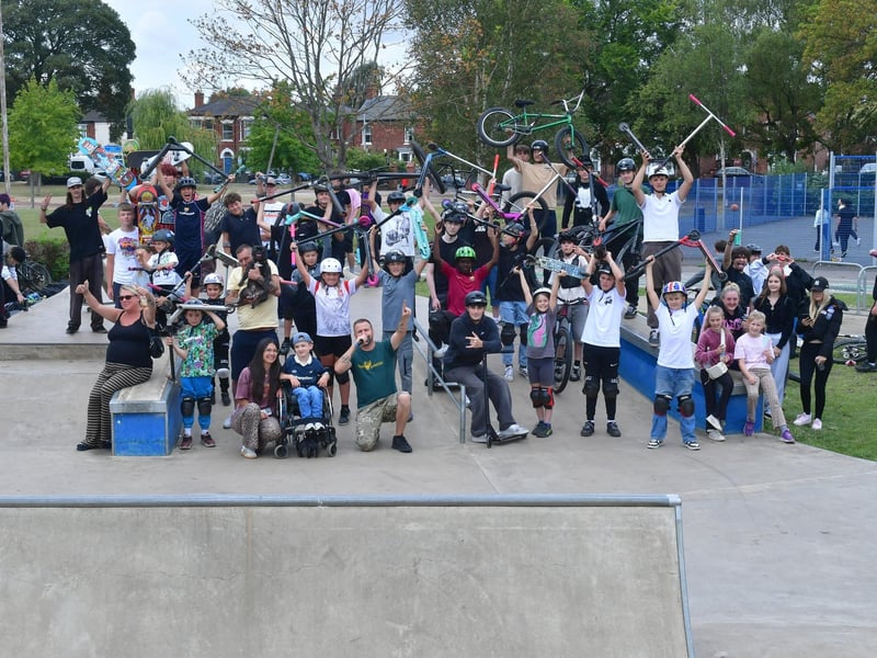 Scores of youngsters attended this year's Skate Jam, in Boston's Central Park.