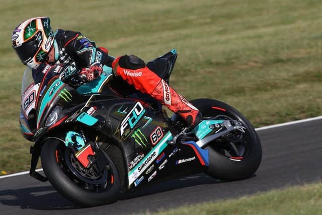 Peter Hickman in action at Cadwell. Photo by Dave Yeomans.