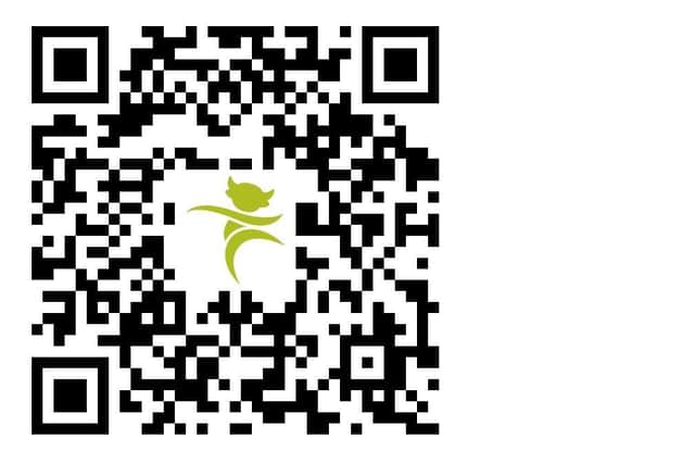 Scan the road resurfacing QR code for updates.