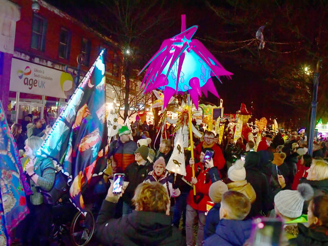 Action from the parade