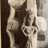 The stone cross stolen from Great Carlton church.