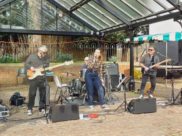An afternoon of music was provided by Girl Gone Rockin'