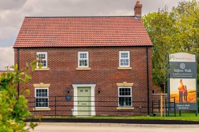How the front elevation of some of the proposed new homes could look.