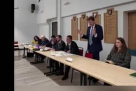 MP for Boston and Skegness Richard Tice addressing Skegness Town Council