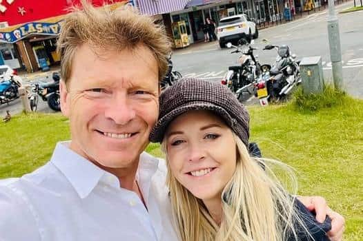 MP for Boston and Skegness Richard Tice with his partner Isabel Oakeshott.