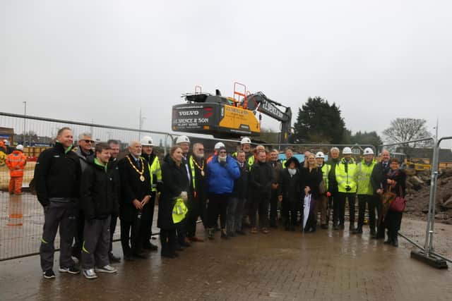 The sod cutting at Mablethorpe.