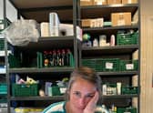 Volunteer Nancy Benilde at Horncastle’s Community Larder.