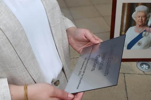 A plaque marks the new name. Image: North Lincolnshire Council