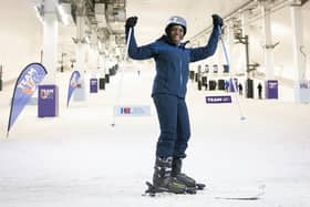 Mina Endeley of Greylees, on the slopes at Tamworth, getting ready for the Invictus Games.