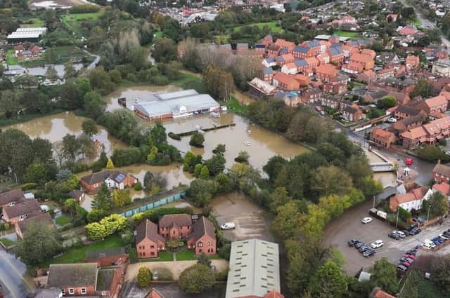 An aerial view of the flooding around Horncastle | Photo: TheDroneMan.net