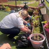 Residents and colleagues at HC-One’s Elmwood House Care Home gardening