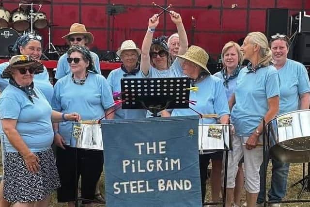 The Pilgrim steel band at Swaton Vintage Day. Photo supplied