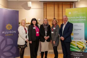 1.	L-R: Jill McCarthy, WiCiL, Helen Ritchie, City of Lincoln Council, Julia Bates, Inspire Education Group, Nick Worboys, Longhurst Group and John Anderson, Allison Homes.