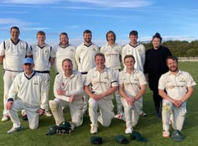 Champions - Gainsborough Cricket Club first teamers from last summer.
