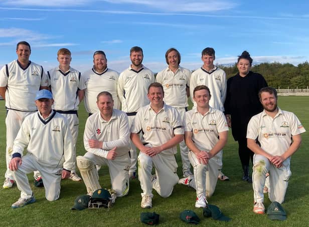 Champions - Gainsborough Cricket Club first teamers from last summer.