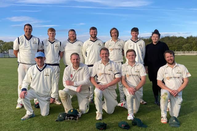 Champions - Gainsborough Cricket Club first teamers from last summer.