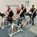 Sara Richards, owner of Pedal Power (centre), with members Karen Chamberlain, Colin Chamberlain, and Jade Smith. Photo: D.R.Dawson Photography