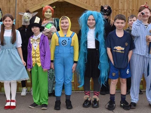 Colourful characters from World Book Day.