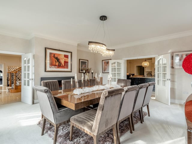 The dining room.