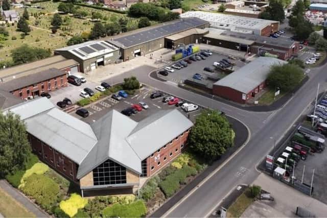The major industrial and office complex on the Boston Road Industrial Estate in Horncastle that has been sold for an undisclosed fee. (PHOTO BY: Hurstwood Holdings)