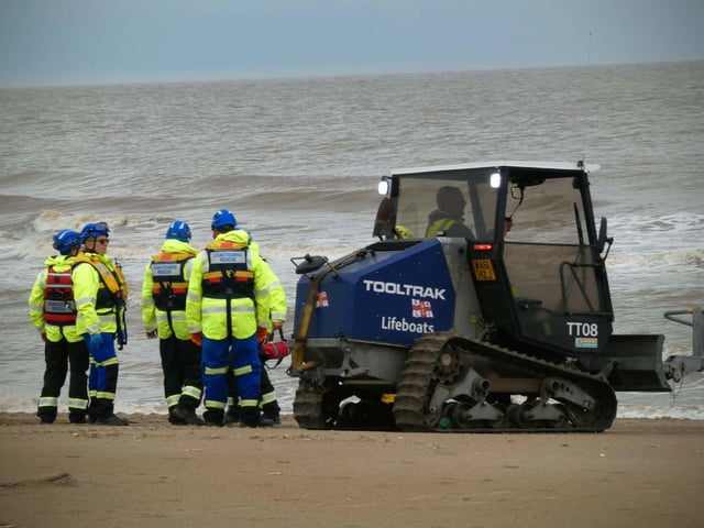 The multi-agency training operation took place along the Lincolnshire Coast