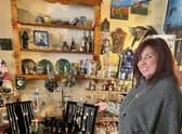 Lynette Eptom with some of her gifts.