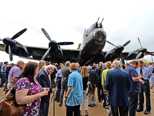 People from outside Lincolnshire travelled to RAF Coningsby to see two Lancaster bombers fly together for the first time in decades. Vera, pictured, had arrived in Lincolnshire from Canada the previous week, joining the only other airworthy Lancaster in the world - Thumper, of the Battle of Britain Memorial Flight. On that date, bad weather had left Thumper grounded, but the following week they were both able to take to the skies. Paul Roberts, 67, was one of many visitors who lined that fence outside the RAF base. His grandfather flew in Lancasters in the war. He said: “I’ve travelled from Yorkshire for this. I’d have come a lot further, though. It’s history and we probably won’t see the like again.” Vera is pictured on her arrival the week before.