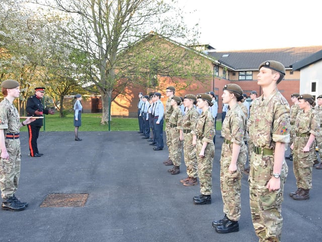 Cadets on parade.