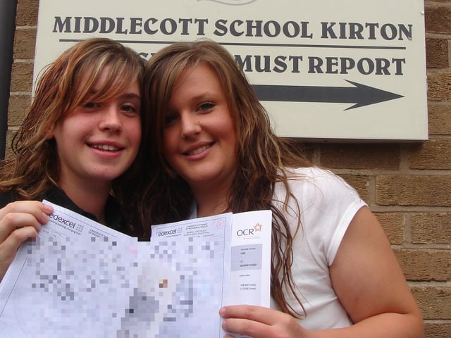 More Middlecott School Kirton pupils on GCSE results day.