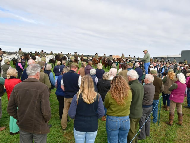 There was a large turn out of supporters and interested spectators.