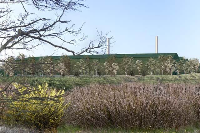 A design visualisation of the Stream Bioenergy UK proposed site. Image supplied