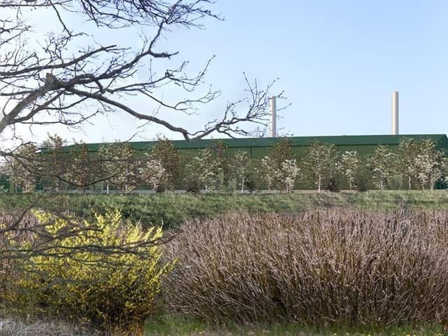 A design visualisation of the Stream Bioenergy UK proposed site. Image supplied