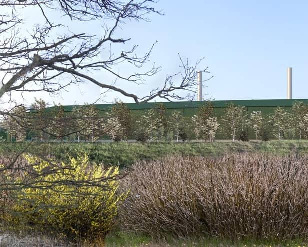A design visualisation of the Stream Bioenergy UK proposed site. Image supplied