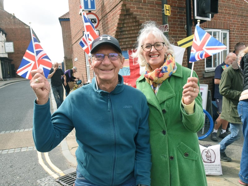 Caistor spectators Paul and Christine Stubbs
