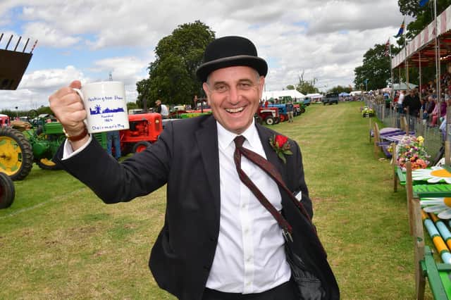 Cheers for a great two days. Heckington Show chairman Charles Pinchbeck.