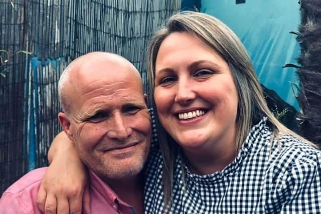 The late Laura Barlow, of Sibsey, with husband Mike.