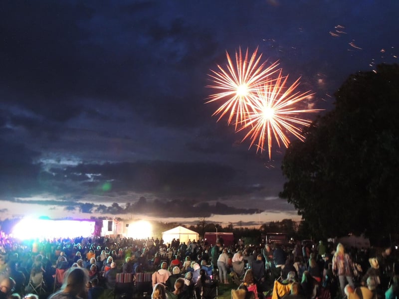 The firework finale of the Saturday evening concert.